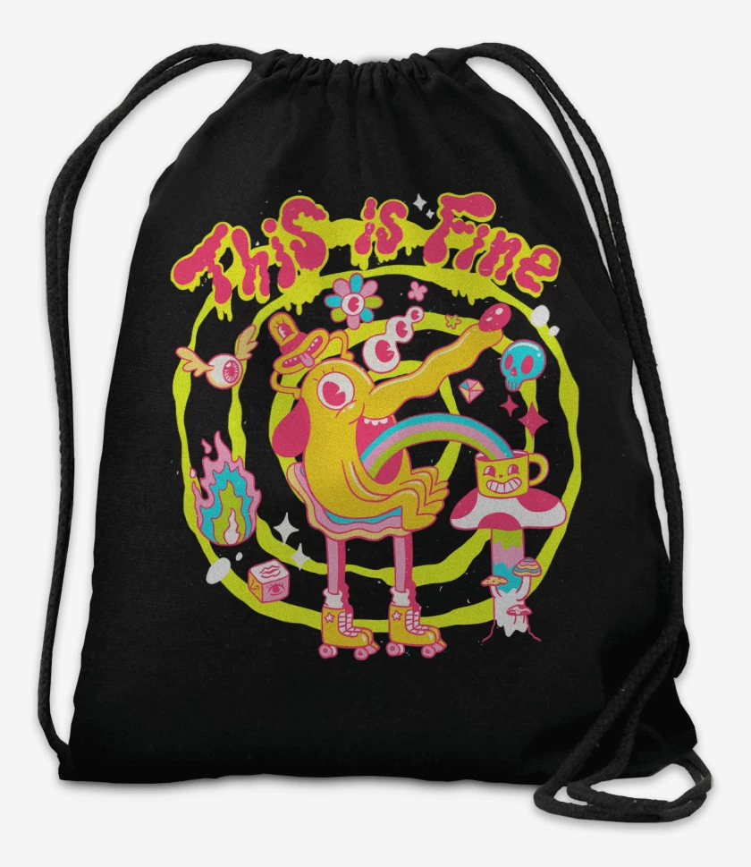 Mochila Negro de This is Fine 