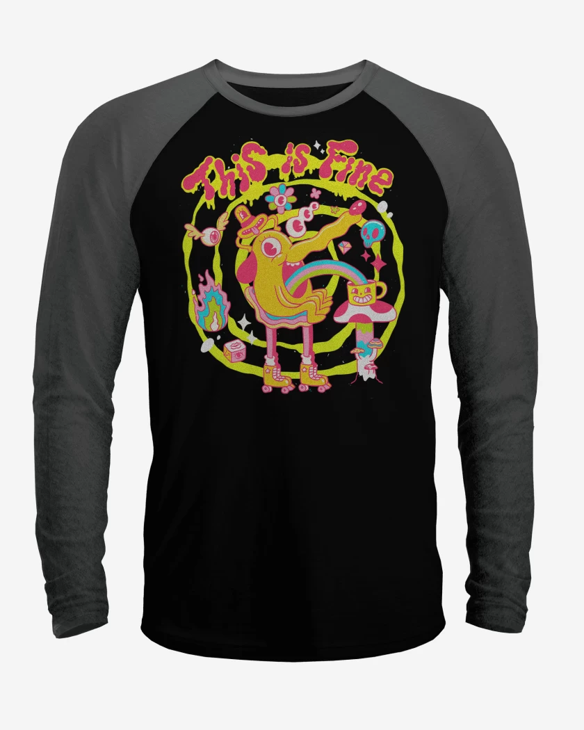 Polera Raglan This is Fine 