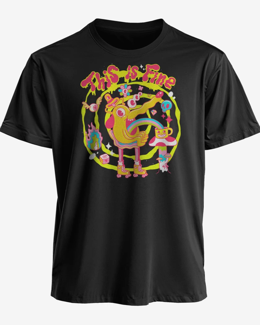 Polera premium Negro de This is Fine 
