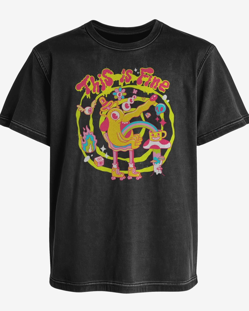 Polera desgastada This is Fine 