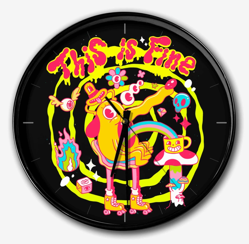 Reloj Negro de This is Fine 