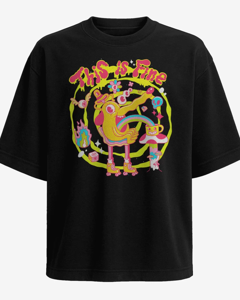 Polera Oversize Negro de This is Fine 