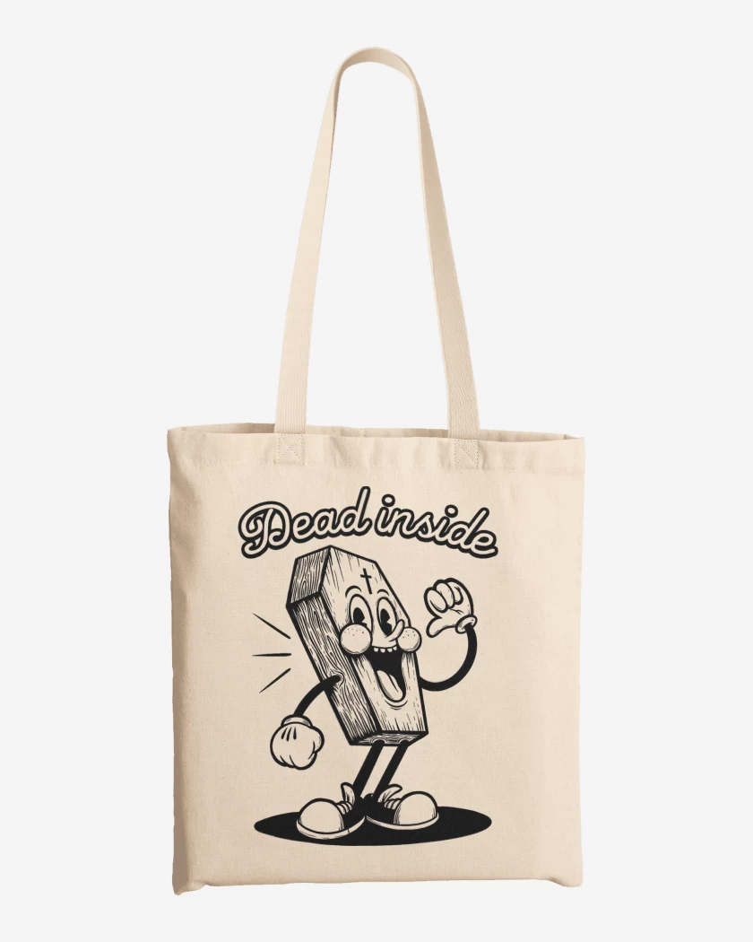 Totebag Dead Inside Casket