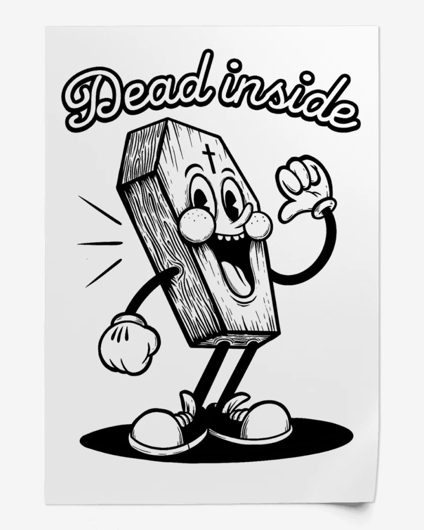 Print Blanco de Dead Inside Casket