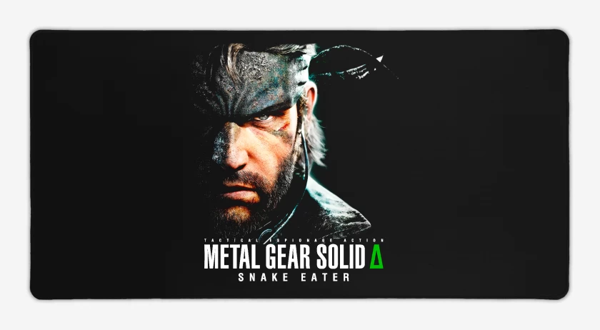 Mouse pad Gamer Negro de Metal Gear solid 3 delta
