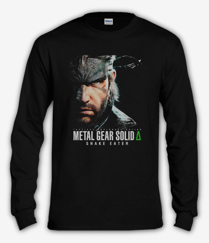 Polera manga larga Negro de Metal Gear solid 3 delta