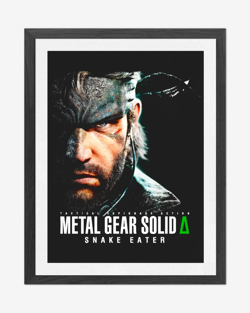Cuadro decorativo Negro de Metal Gear solid 3 delta