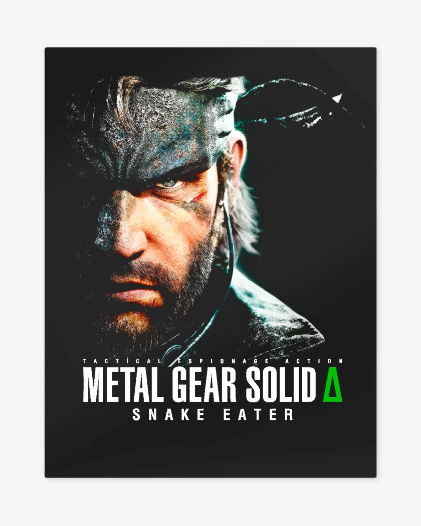 Print metalico Negro de Metal Gear solid 3 delta