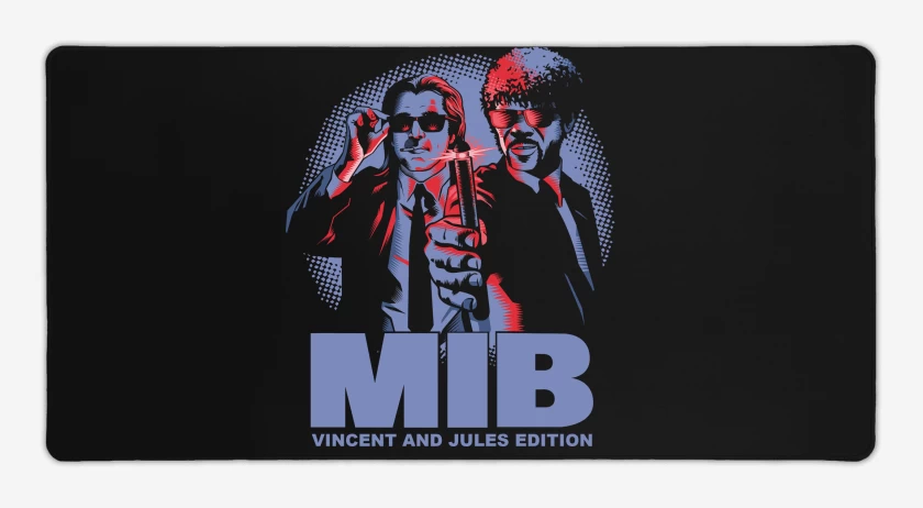 Mouse pad Gamer Los Hombres de Negro 