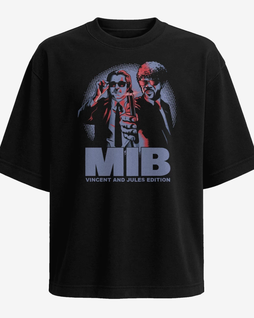 Polera Oversize Los Hombres de Negro 