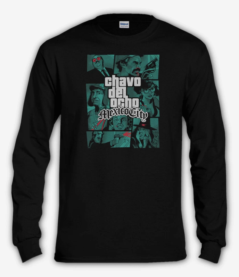 Polera manga larga GTA Chavo del 8