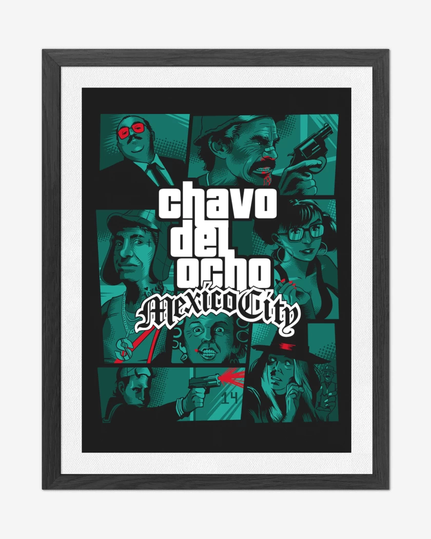 Cuadro decorativo Negro de GTA Chavo del 8