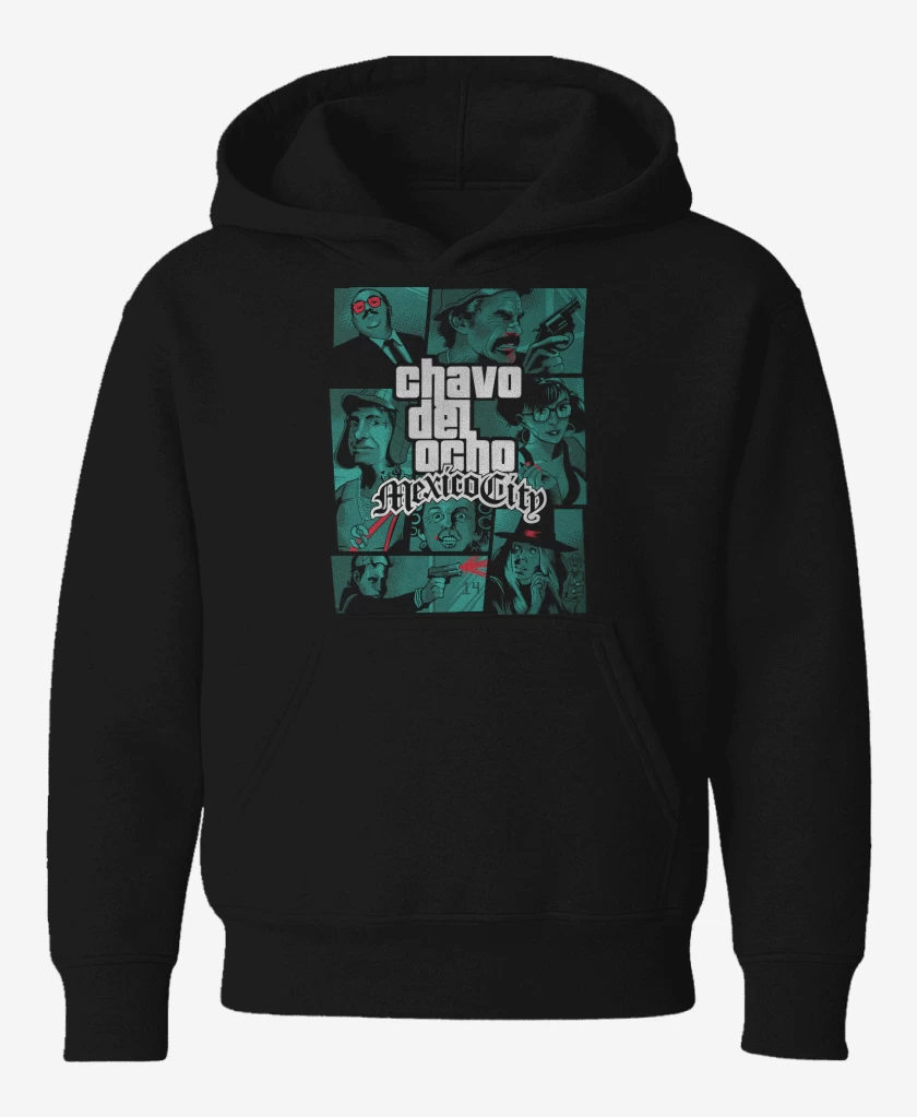 Poleron de niño Negro de GTA Chavo del 8