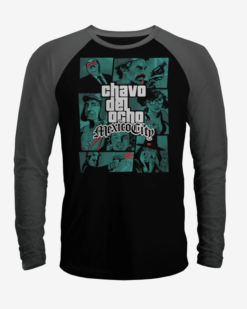 Polera Raglan GTA Chavo del 8