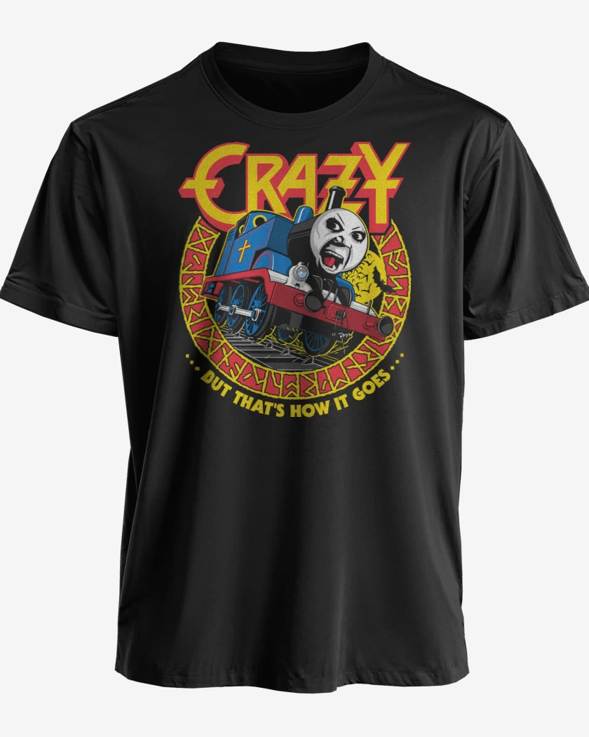 Polera premium Negro de Crazy Train 