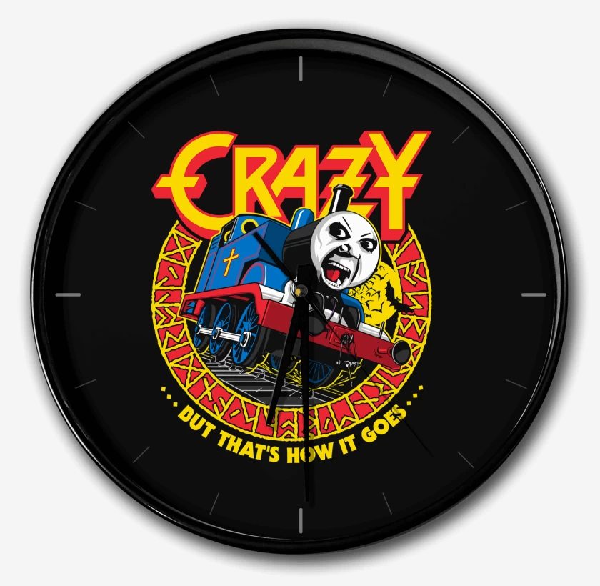 Reloj Negro de Crazy Train 