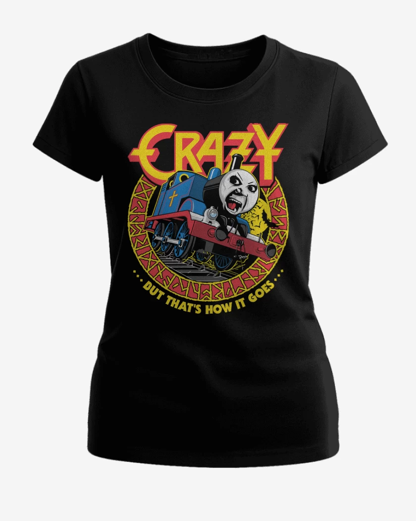 Polera de Mujer Negro de Crazy Train 