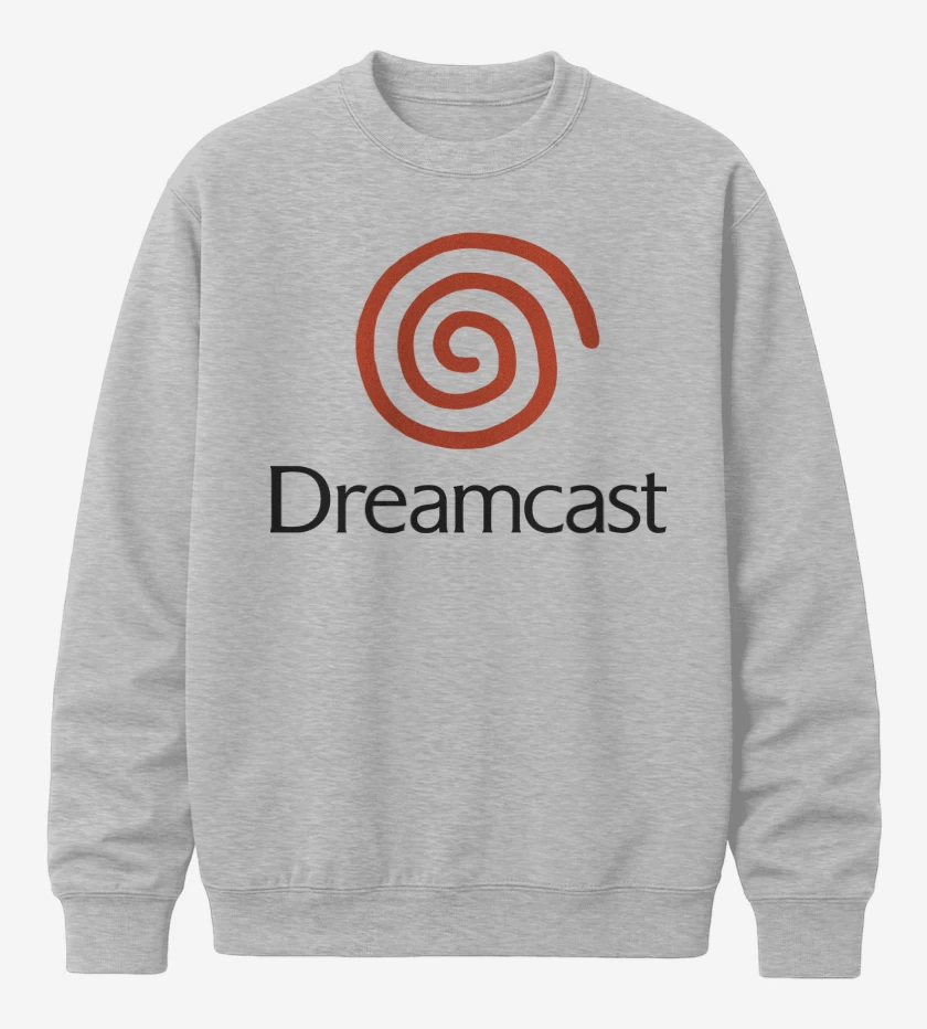 Poleron polo Gris Melange de Consolas Dreamcast