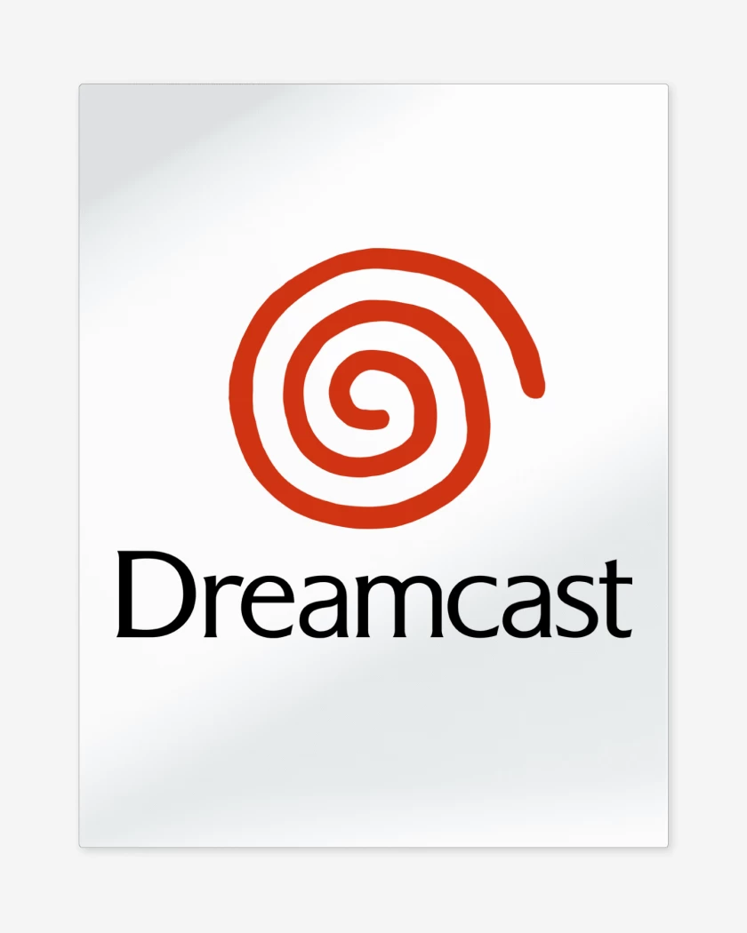 Print metalico Blanco de Consolas Dreamcast
