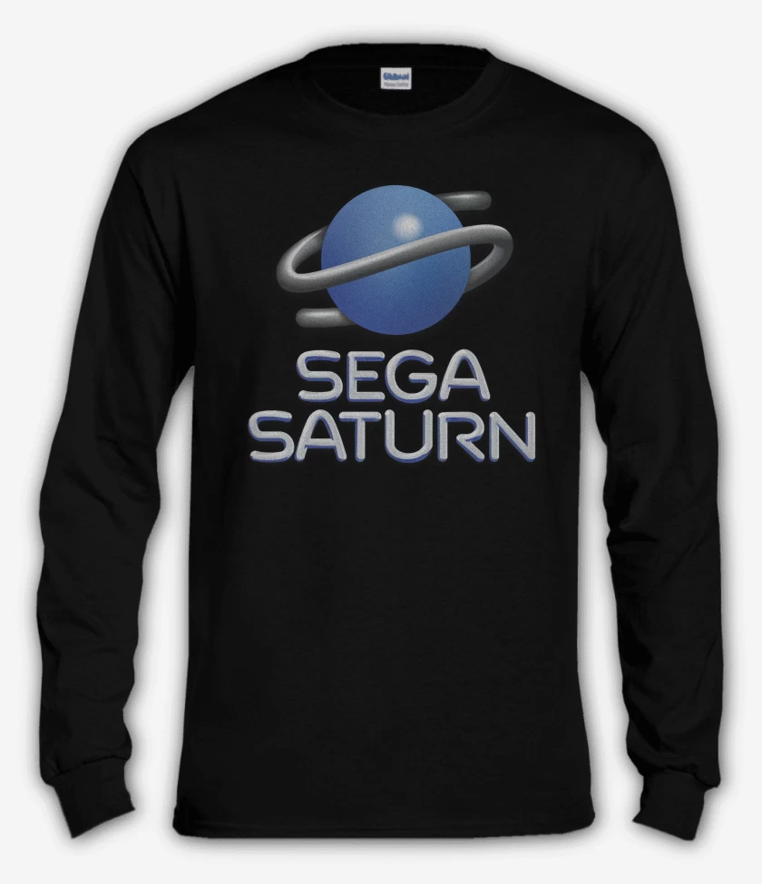 Polera manga larga Negro de Consolas Sega Saturn