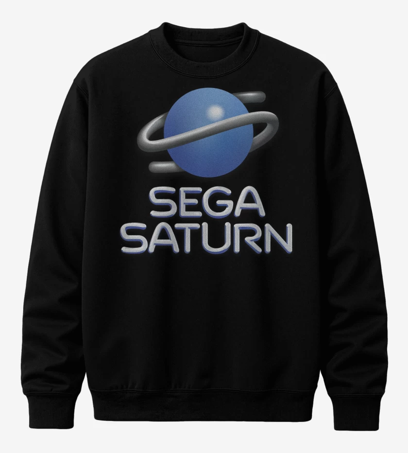 Poleron polo Negro de Consolas Sega Saturn