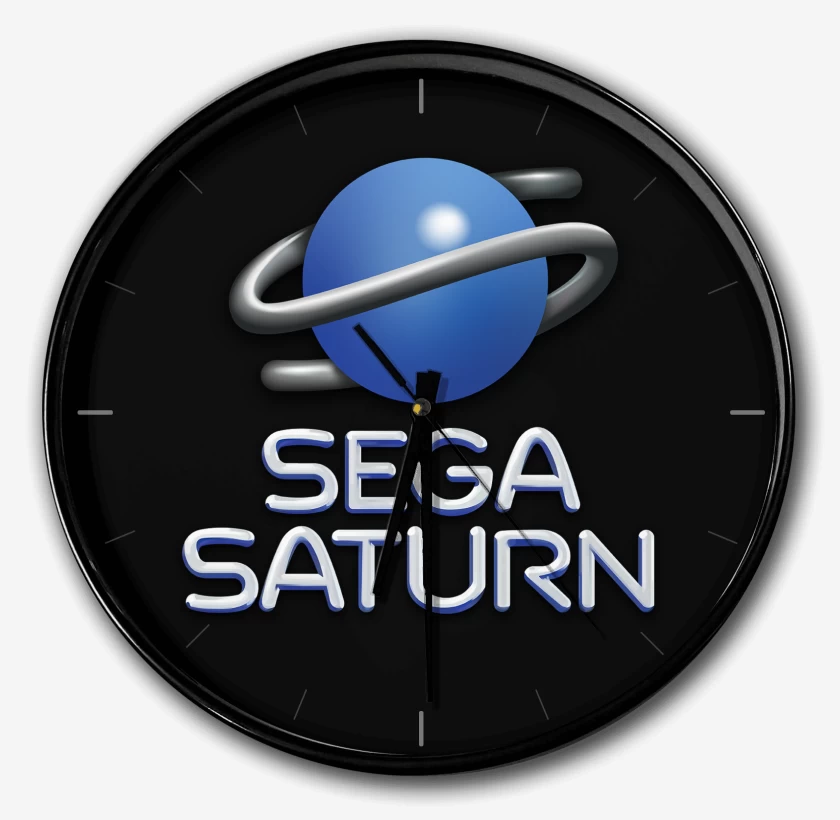 Reloj Negro de Consolas Sega Saturn