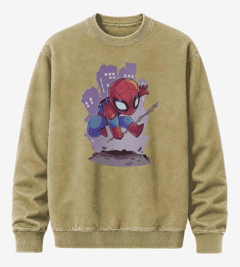 Poleron Polo Acid Wash Beige de Chibi Araña