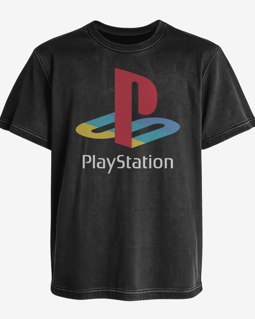 Polera desgastada Consolas Playstation