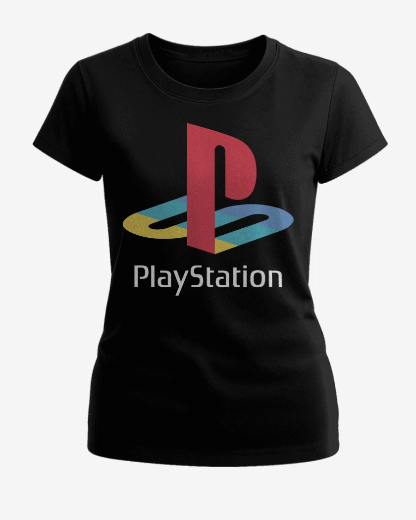 Polera de Mujer Negro de Consolas Playstation