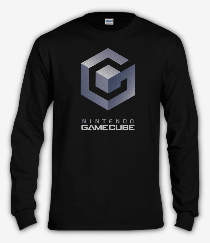 Polera manga larga Negro de Consolas Gamecube