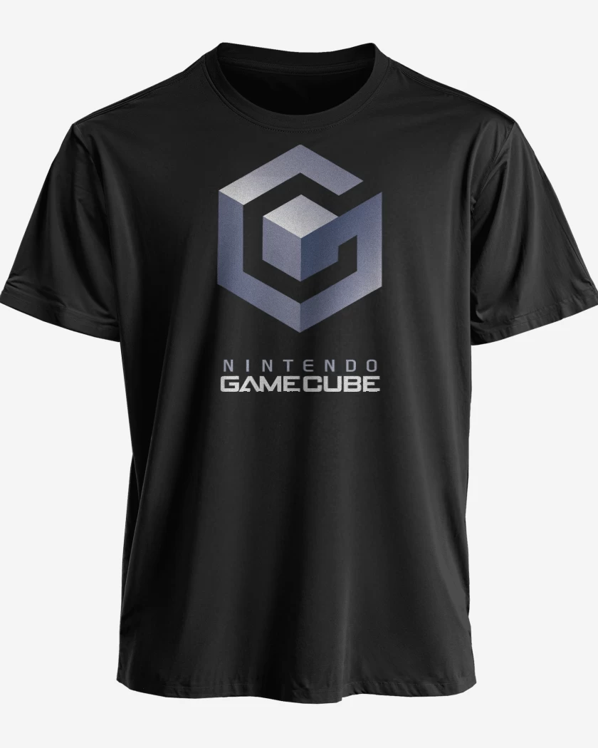 Polera Negro de Consolas Gamecube