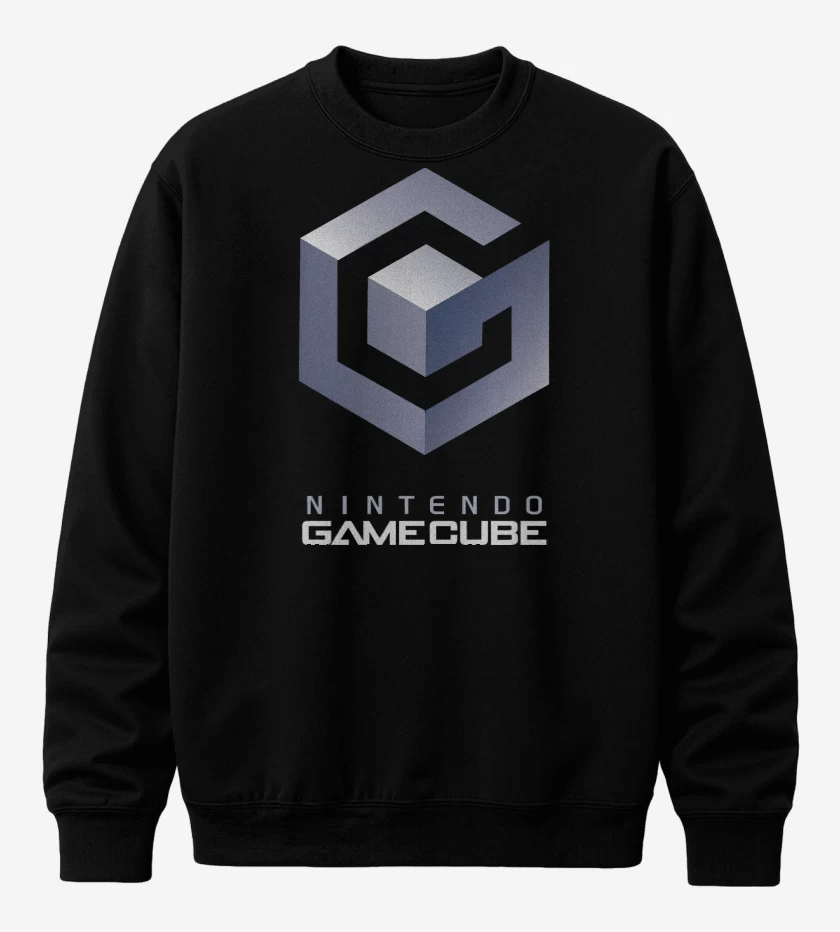 Poleron polo Negro de Consolas Gamecube