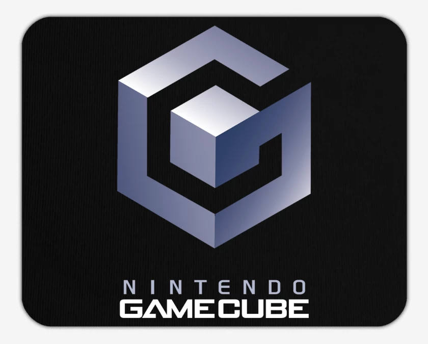 Mousepad Negro de Consolas Gamecube