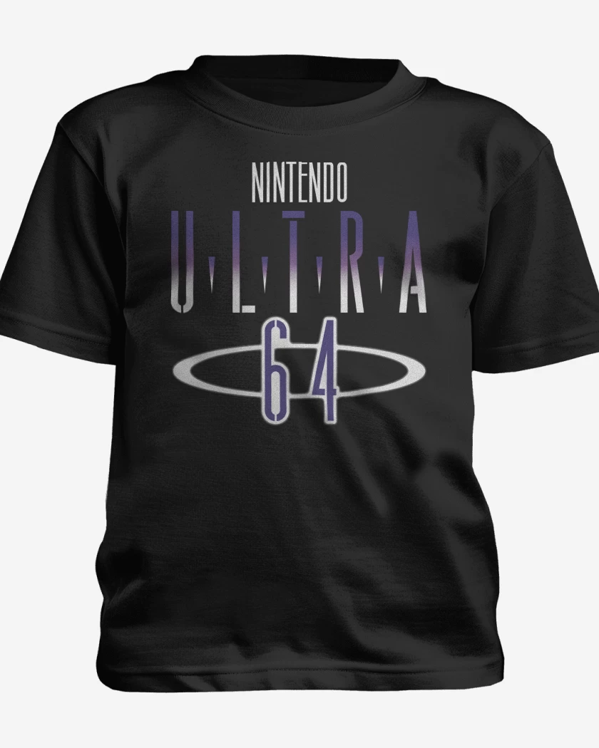 Polera de niño Negro de Consolas 64 ULTRA
