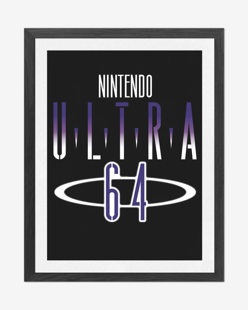Cuadro decorativo Negro de Consolas 64 ULTRA