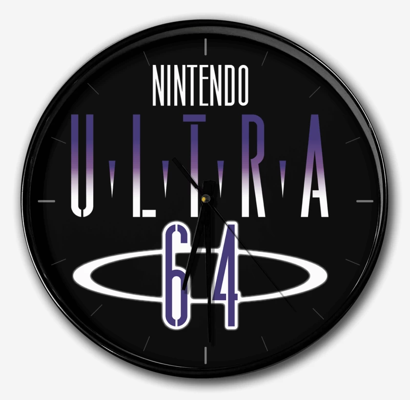 Reloj Negro de Consolas 64 ULTRA