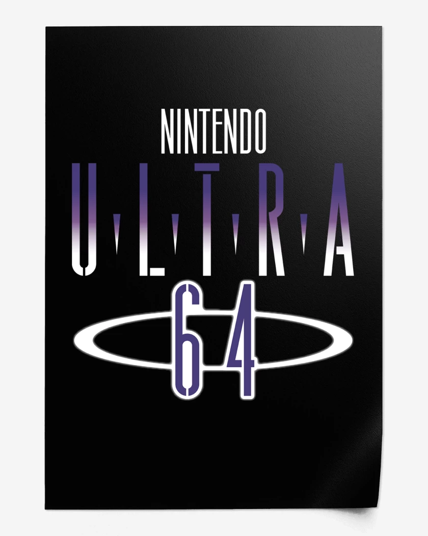 Print Negro de Consolas 64 ULTRA