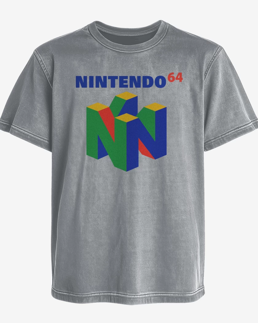 Polera desgastada Gris Melange de Consolas LA 64
