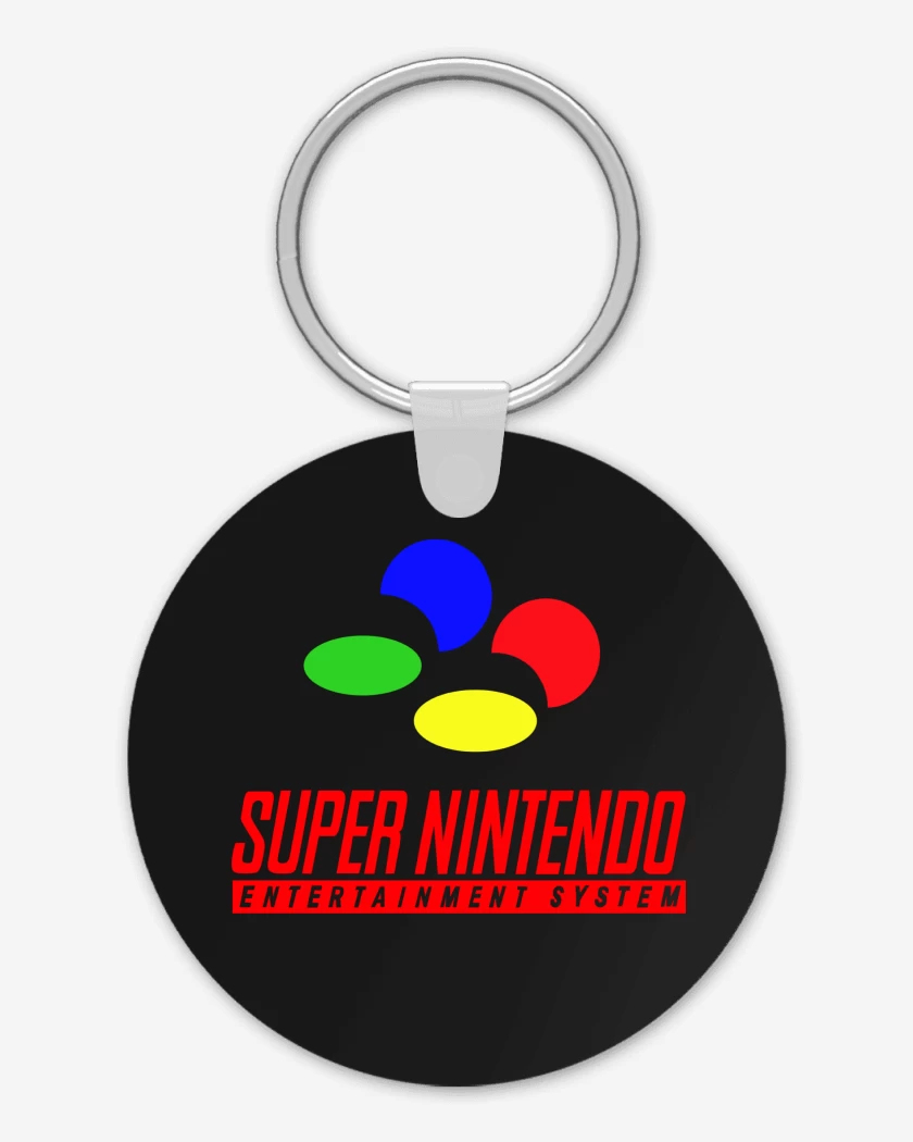 Llavero Negro de Consolas SNES