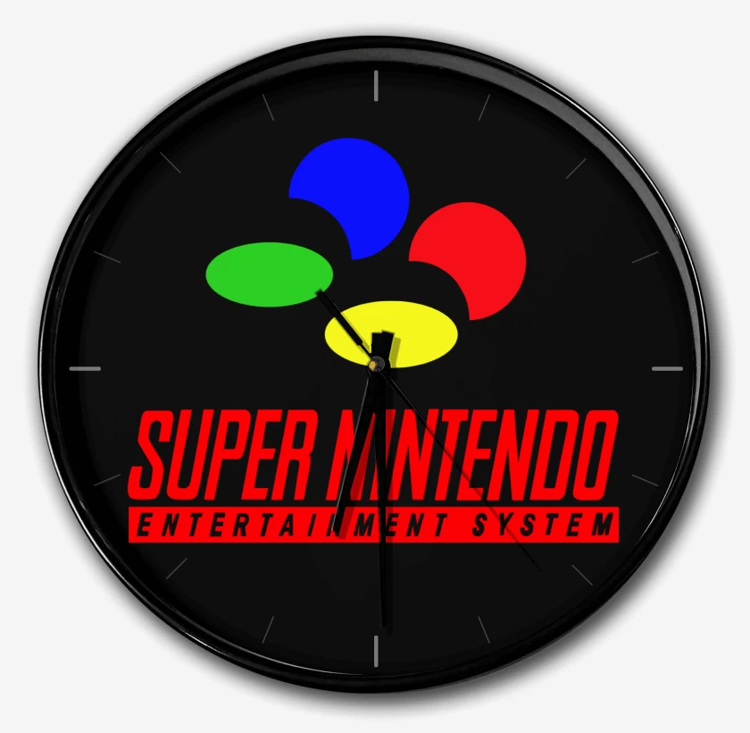 Reloj Negro de Consolas SNES