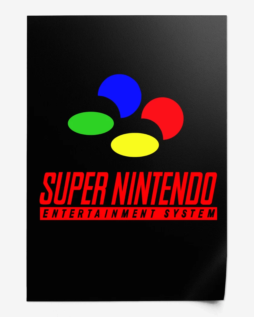 Print Negro de Consolas SNES