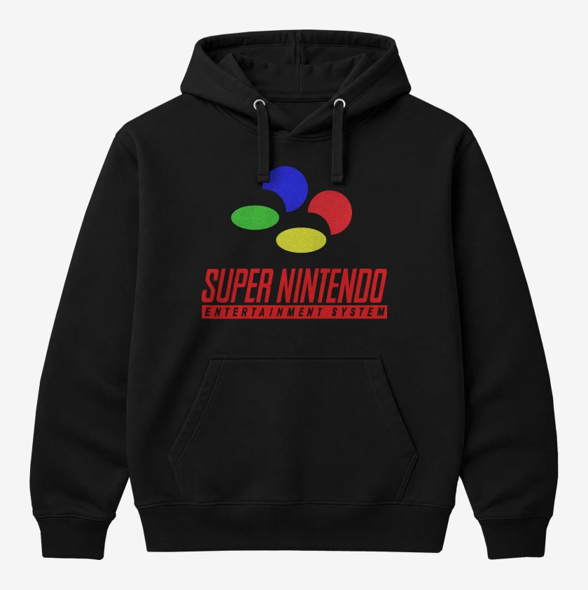 Polerón Canguro Negro de Consolas SNES