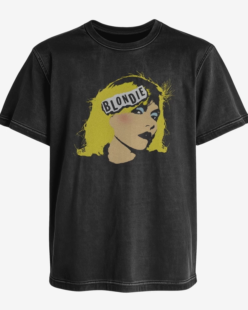 Polera desgastada Negro de Blondie Harry