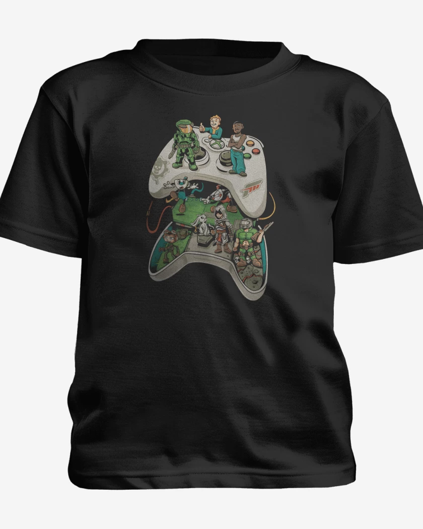 Polera de niño Negro de Joystick 360