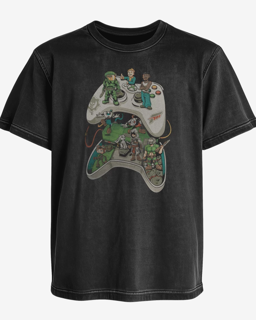 Polera desgastada Joystick 360