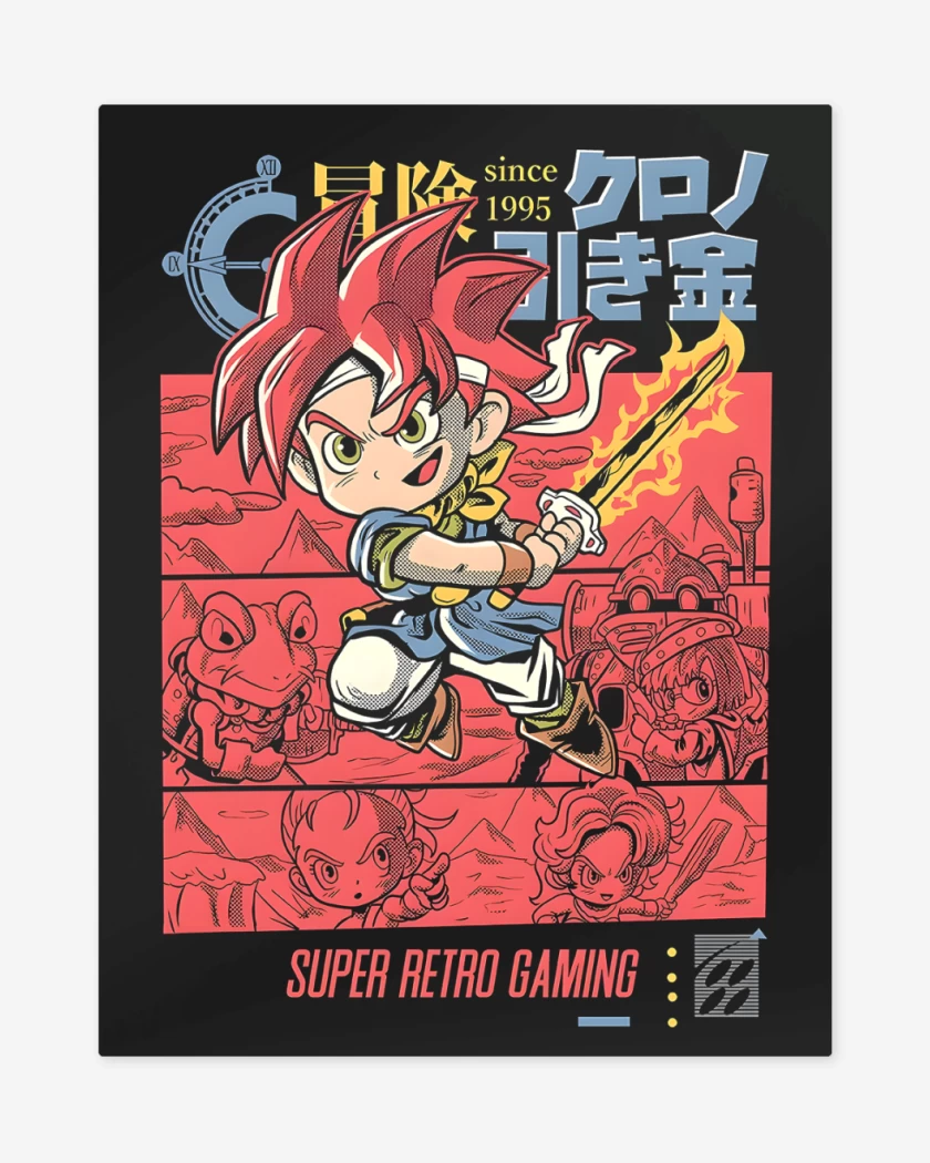 Print metalico Negro de Chrono Trigger