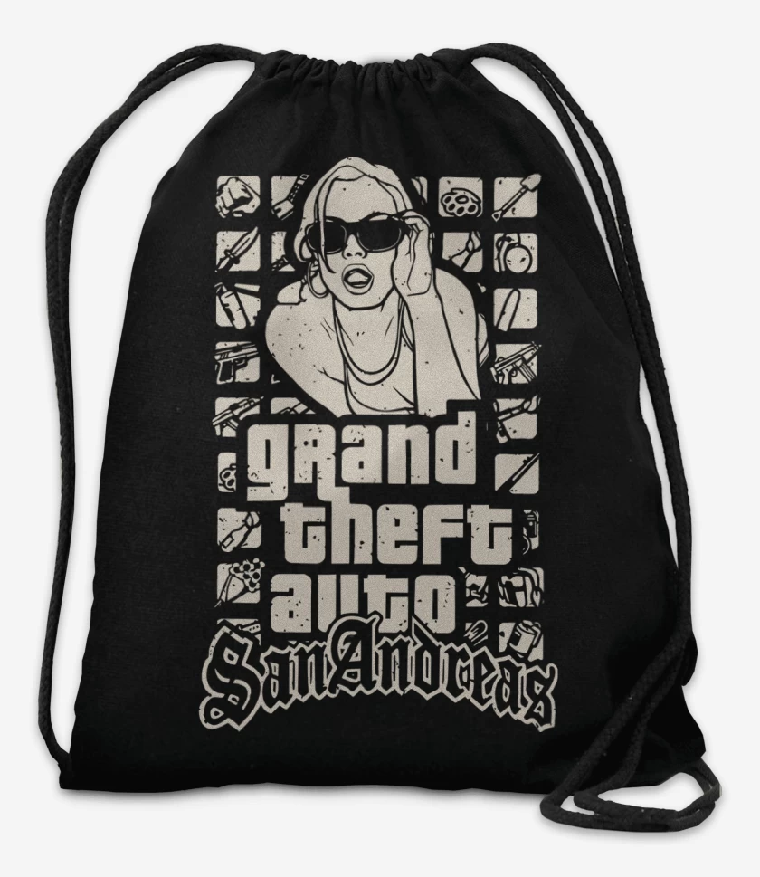 Mochila Negro de Grand Theft Auto San Andreas