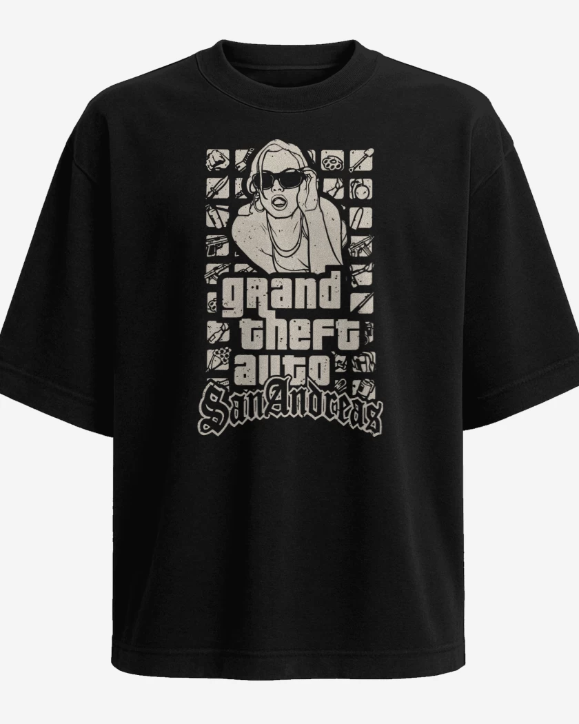 Polera Oversize Grand Theft Auto San Andreas