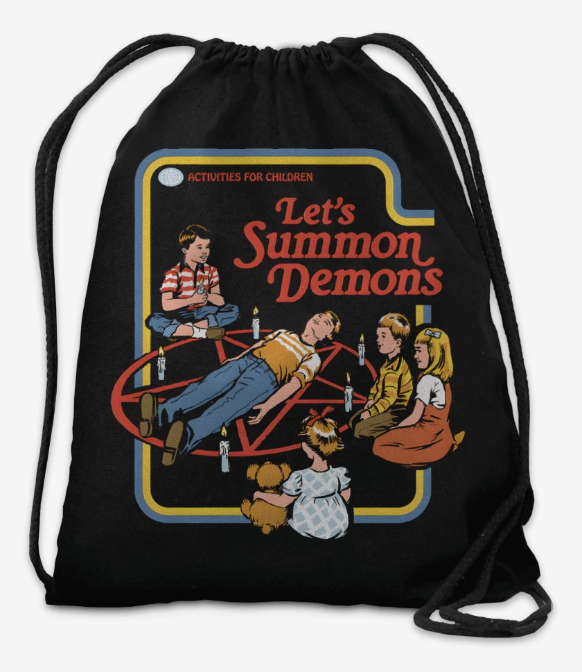 Mochila Negro de Invocando Demonios