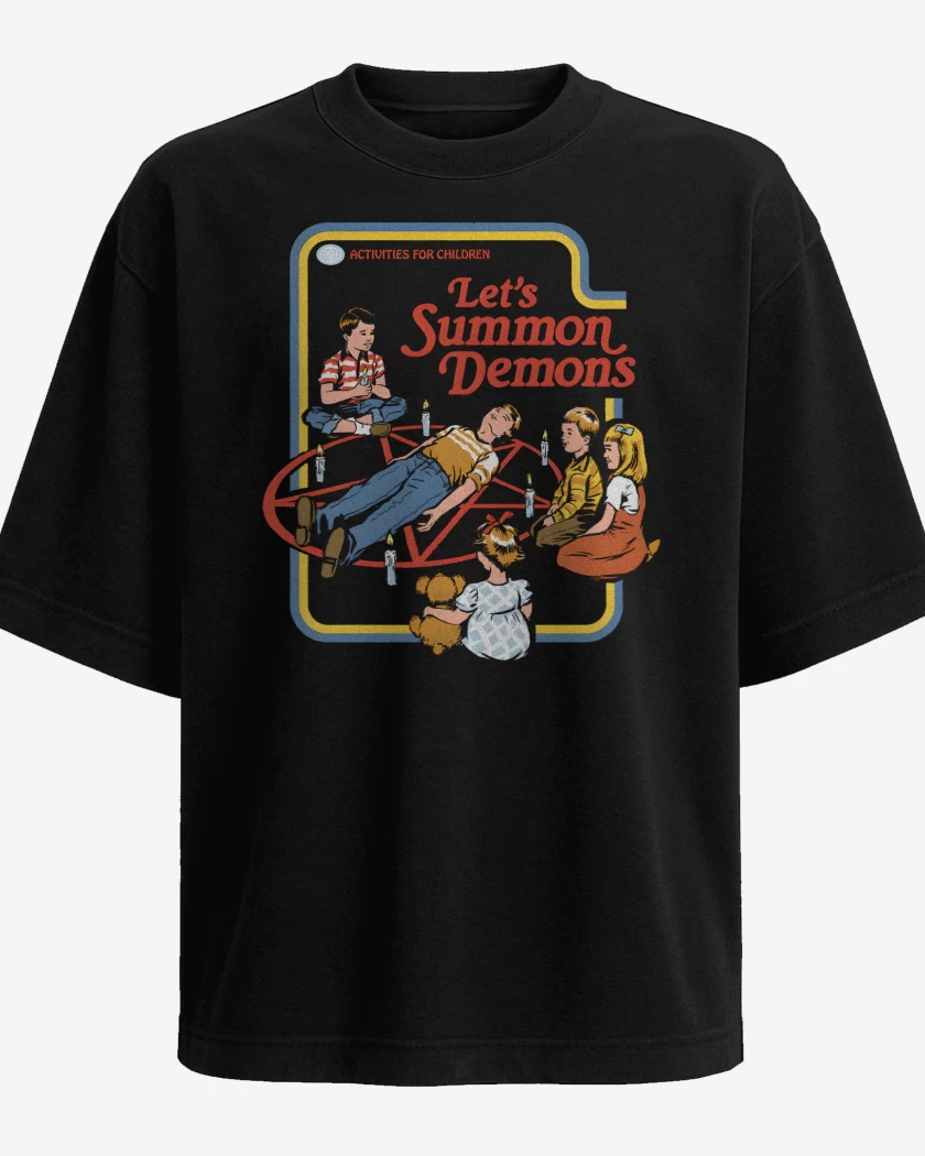 Polera Oversize Invocando Demonios